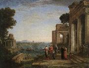 Claude Lorrain Aeneas-s Farewell to Dido in Carthago oil on canvas